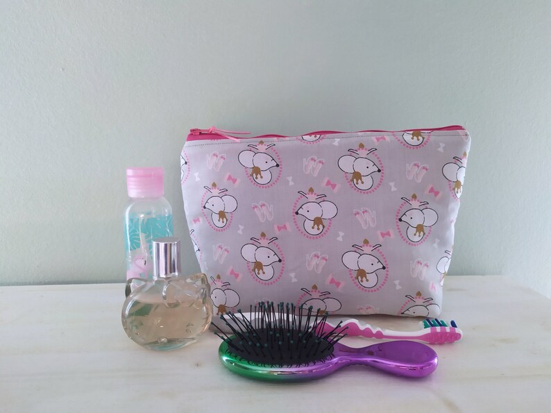 Toiletry Bag for Girls With Mouse Etsy