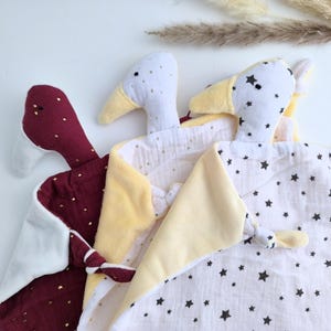 GOOSE Baby Comforters, Muslin Baby Duck Animal Loveys, Double Gauze Cotton Bird Security Blanket, Soft Snuggler, Baby Keepsake, Newborn Gift