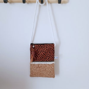 Cork Crossbody Bag for Teenage Girls with Animal Print image 2