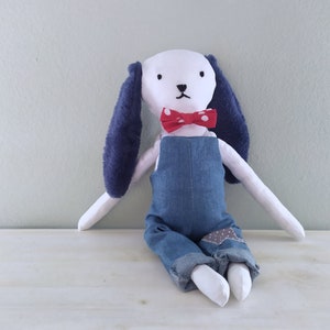 Fluffy the Bunny Rag Doll, Stuffed Animal for Boys, Easter Gift for Kids