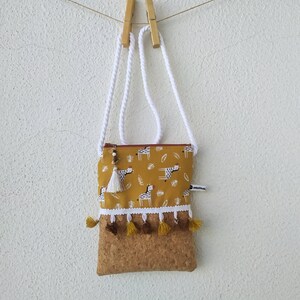 Zebra Cork Shoulder Bag for Girls image 6