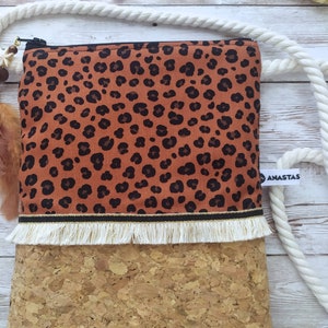 Cork Crossbody Bag for Teenage Girls with Animal Print image 8