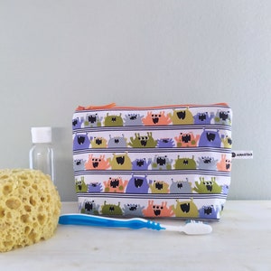 Boys Wash Bag with Monsters, Kids Waterproof Bag