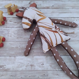 Giraffe Animal Rag Doll, Fabric Stuffed Animal, Baby Shower Gift image 7