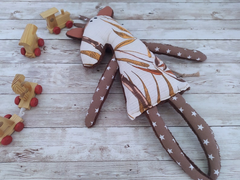 Giraffe Animal Rag Doll, Fabric Stuffed Animal, Baby Shower Gift image 7