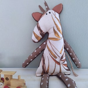 Giraffe Animal Rag Doll, Fabric Stuffed Animal, Baby Shower Gift image 2