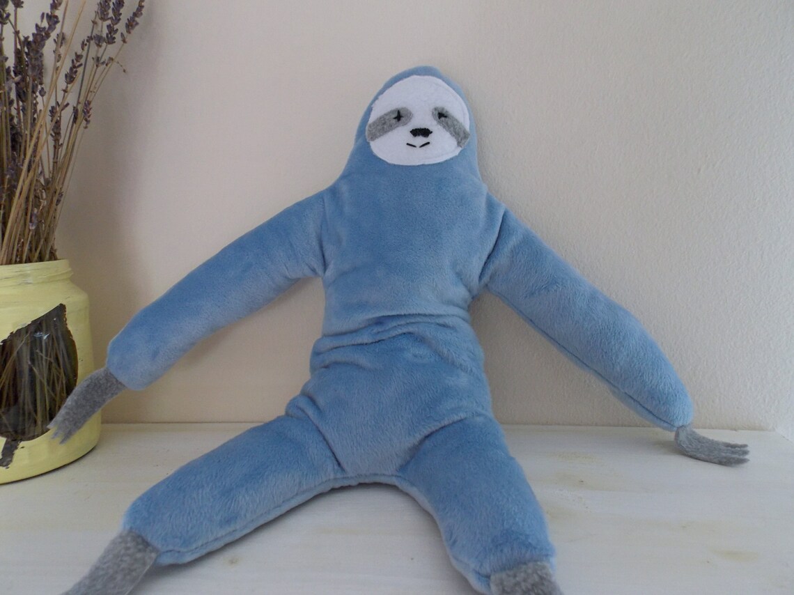 Sloth Plush for New Baby Blue Soft Toy Sloth Gift Easter | Etsy