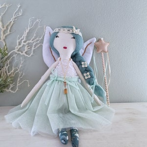 Fairy Rag Doll, Meisje&#39;s Keepsake Gift, Dress-up Pop, Nursery Room Decor, Verjaardagscadeau