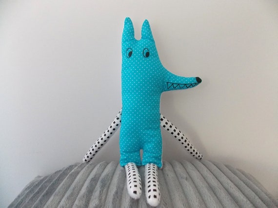 blue wolf plush