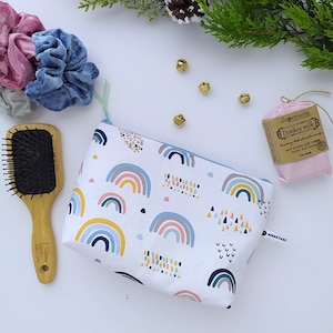 Rainbows Toiletry Bag for Kids, Waterproof Wash Bag, Children's Holiday Gifts image 1