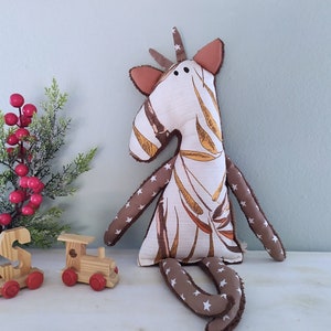 Giraffe Animal Rag Doll, Fabric Stuffed Animal, Baby Shower Gift image 8