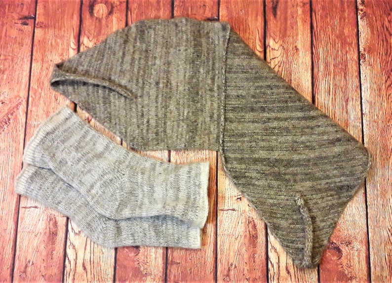 SET of Wool Therapeutic Warmers Pure Wool Back Neck Waist Etsy