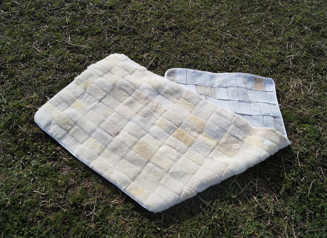 Custom Size Fur Mattress. Sheepskin Mat. Real Fur Bed Cover. Etsy