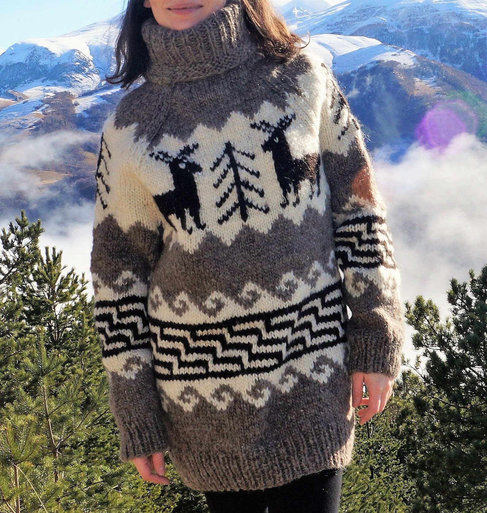 reindeer wool sweater
