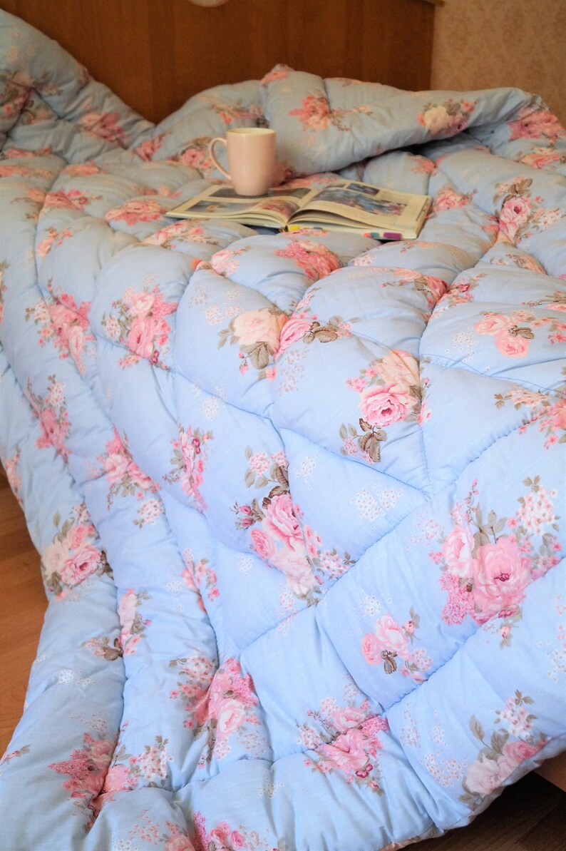 Pure wool duvet. Hand made wool filled comforter. Weighted Etsy