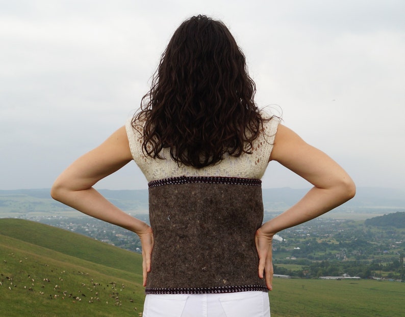 Organic wool therapeutic back warmer Hand felted warmer Etsy