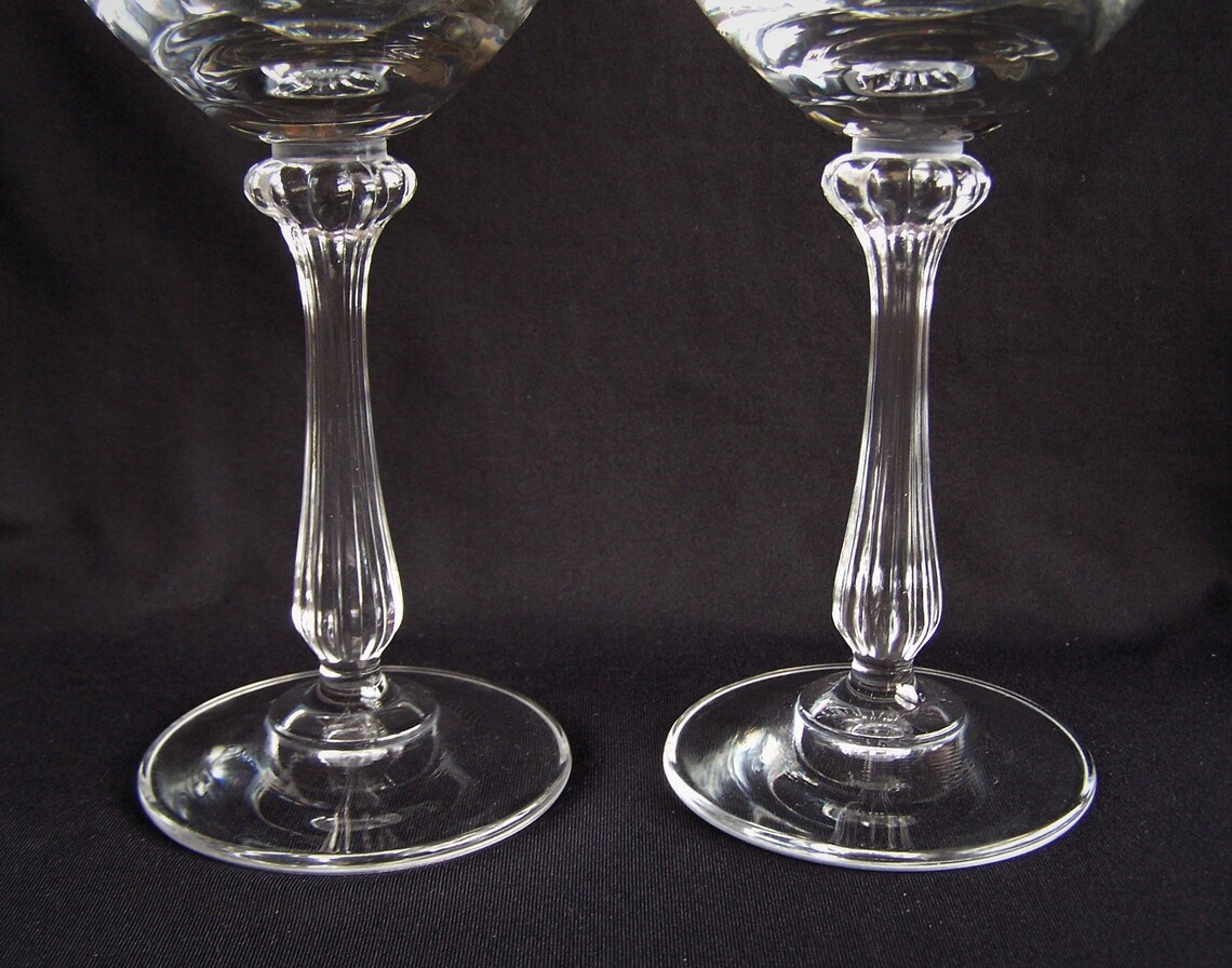 Mikasa Ardmore Water Goblets Two Vintage Crystal Water/wine Etsy