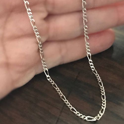 Silver Chain 40 Cm Figaro 3-1 Silver 