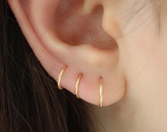 Creoles earrings Maple leavesgold plated