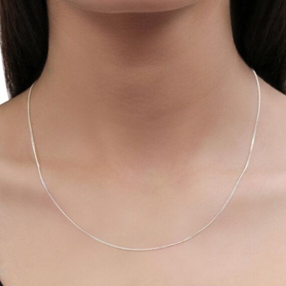 Fine Silver Chain 925 for Pendant Small 