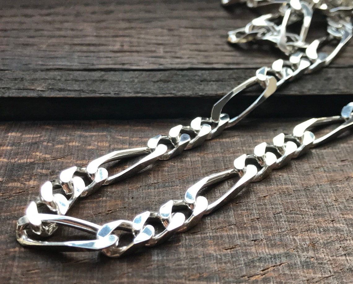 Chaîne argent homme maille figaro 13