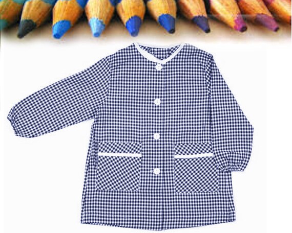 gingham school blouse