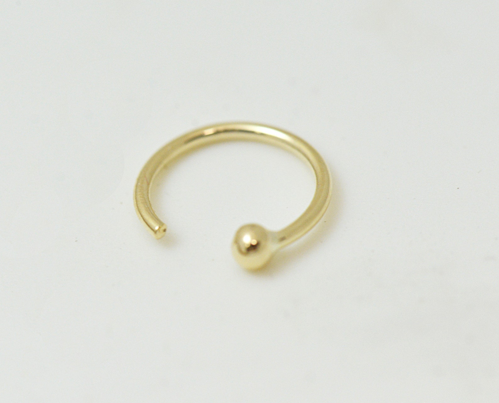 Piercing or nez 14 K anneau narine 8 mm Etsy