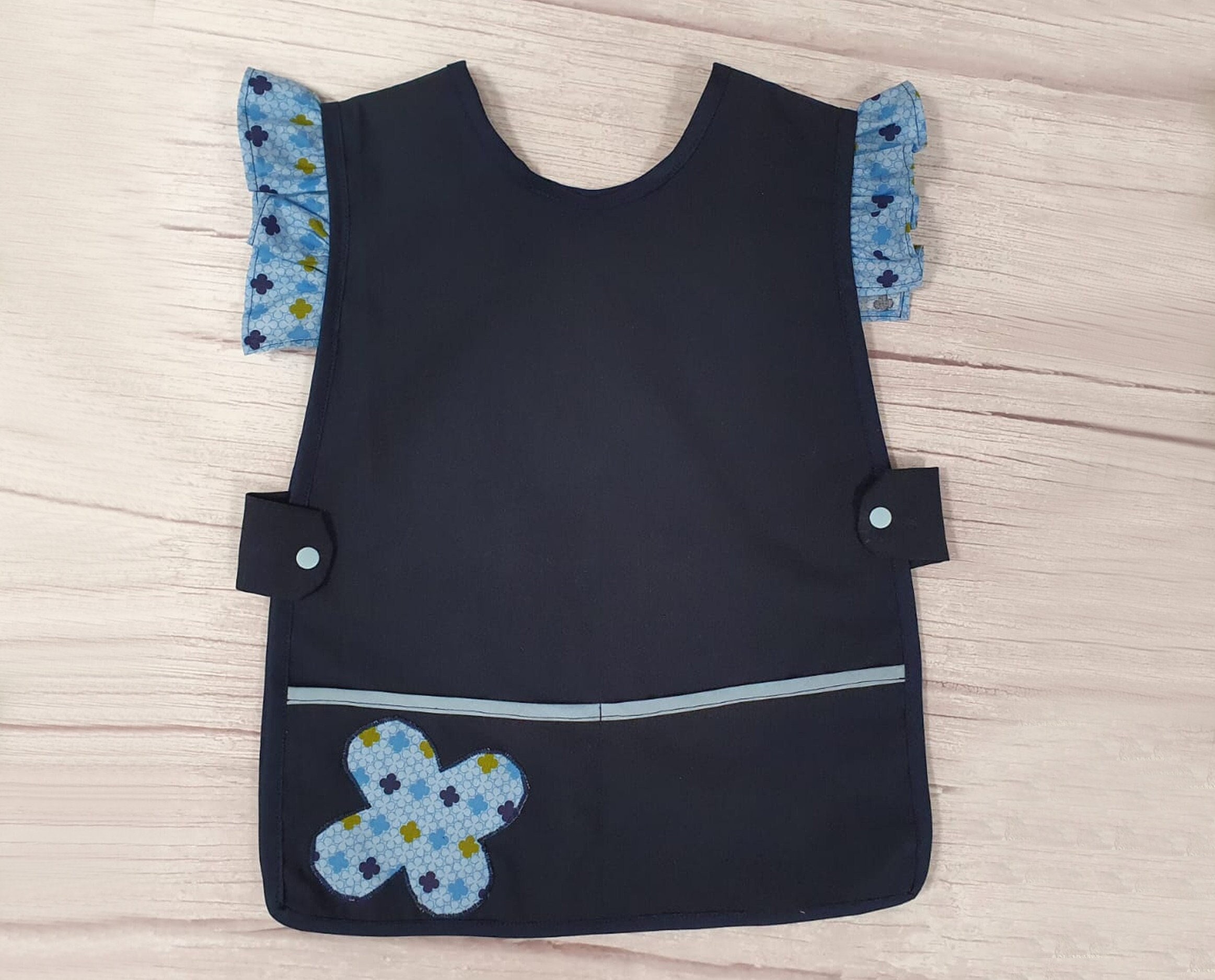 Tablier École Maternelle Fille, Blouse Tablier Personnalisé Prénom