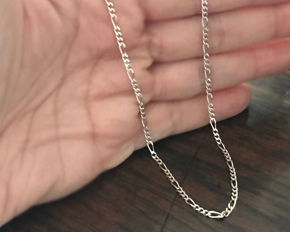 50 Cm Silver Figaro Chain 3 1 925 Silver 2 Mm And 50 Cm Long Etsy 50 Cm Silver Figaro Chain 3 1 925 Silver 2 Mm And 50 Cm Long Etsy