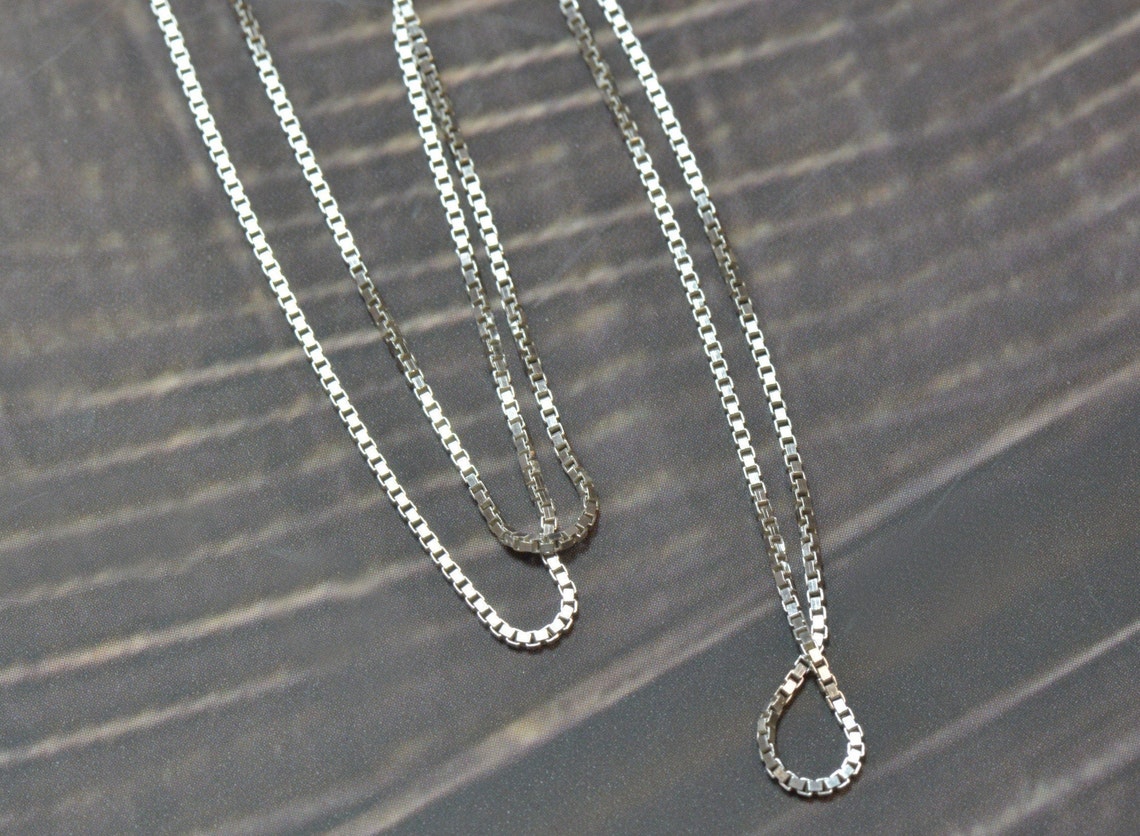 Very Fine Silver Chain Mesh 0.7mm Woman or Girl Etsy