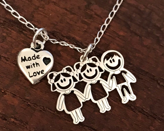 Collier maman personnalisable argent massif cadeau fête des | Etsy France