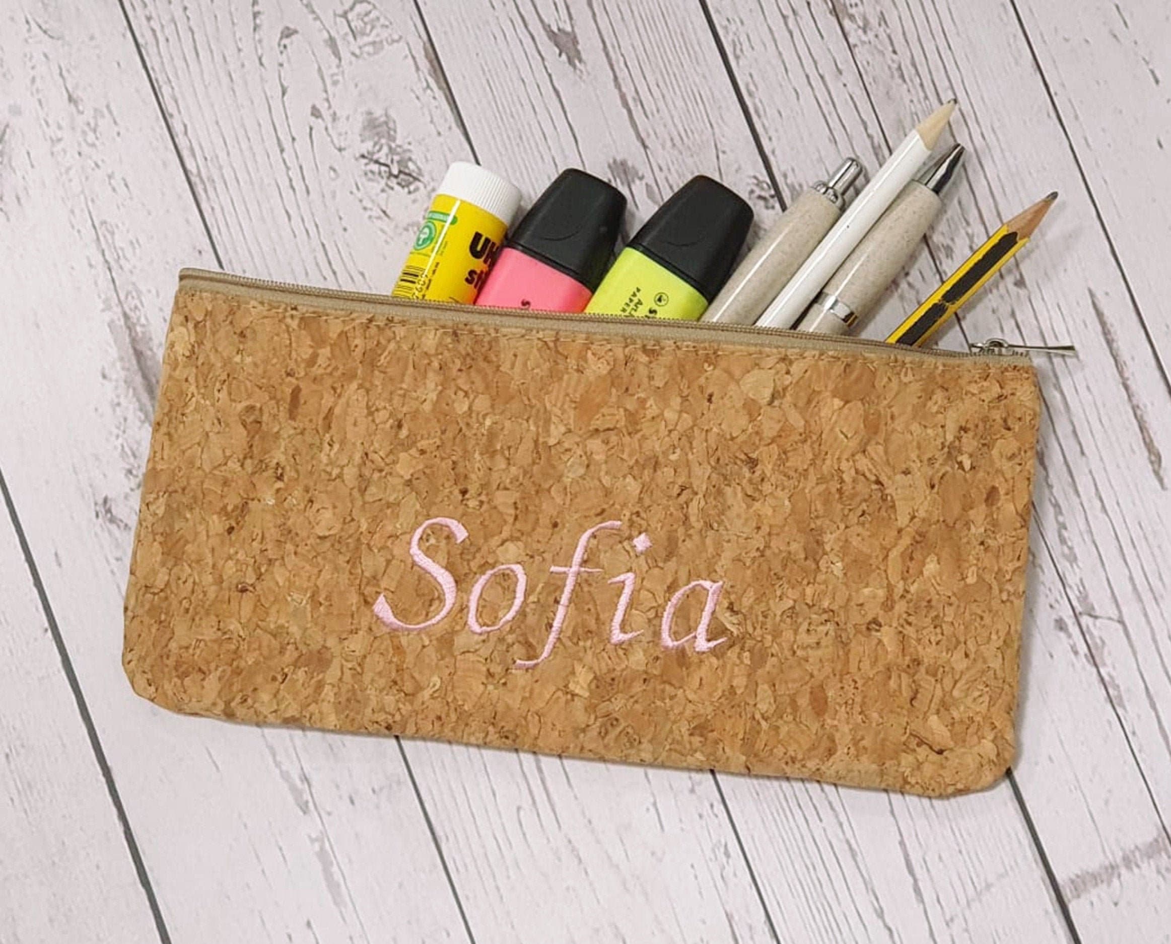 Trousse Personnalisée Prénom, Trousse en Liège École, Personnalisable