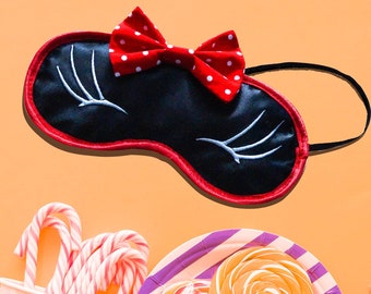 Minnie Mouse Eyelashes Mask. Minnie Mouse Sleep Mask. 100% Silk Sleeping Mask. Sleep Mask for Women. Kids Eye Mask Sleep. Minnie Mouse Gift
