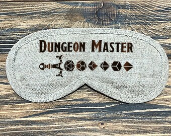 D20 Sleep Mask Gamer Sleeping Mask  Dungeons and Dragons Sleep Mask D&D Mask Dungeons and Dragons Mask DnD Mask DnD Gift