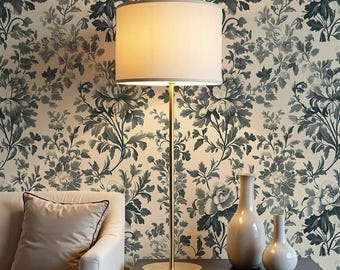 Vintage Floral Wallpaper: French Country Wallpaper for Elegant Cottage Decor - VM52