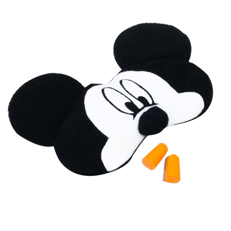 Mickey Mouse Sleep Mask Fluffy Sleeping Mask Mickey Mouse Gift Fleece Eye Mask Sleep Mask for Women Gift For Girl Kids Eye Mask Sleep
