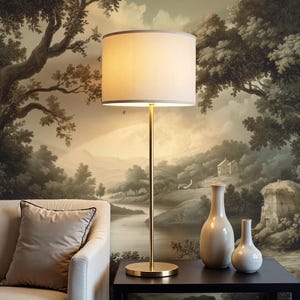 Farmhouse Scenic Wall Mural – Vintage Botanical Wallpaper with Natural Green Landscape for Renters & Homeowners VM61