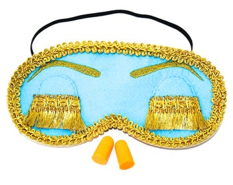 Máscara de sueño Golightly holly. Audrey Hepburn Máscara Nocturna. Desayuno en Tiffany's Party Supplies. Máscara de dormir hecha a mano con pestañas