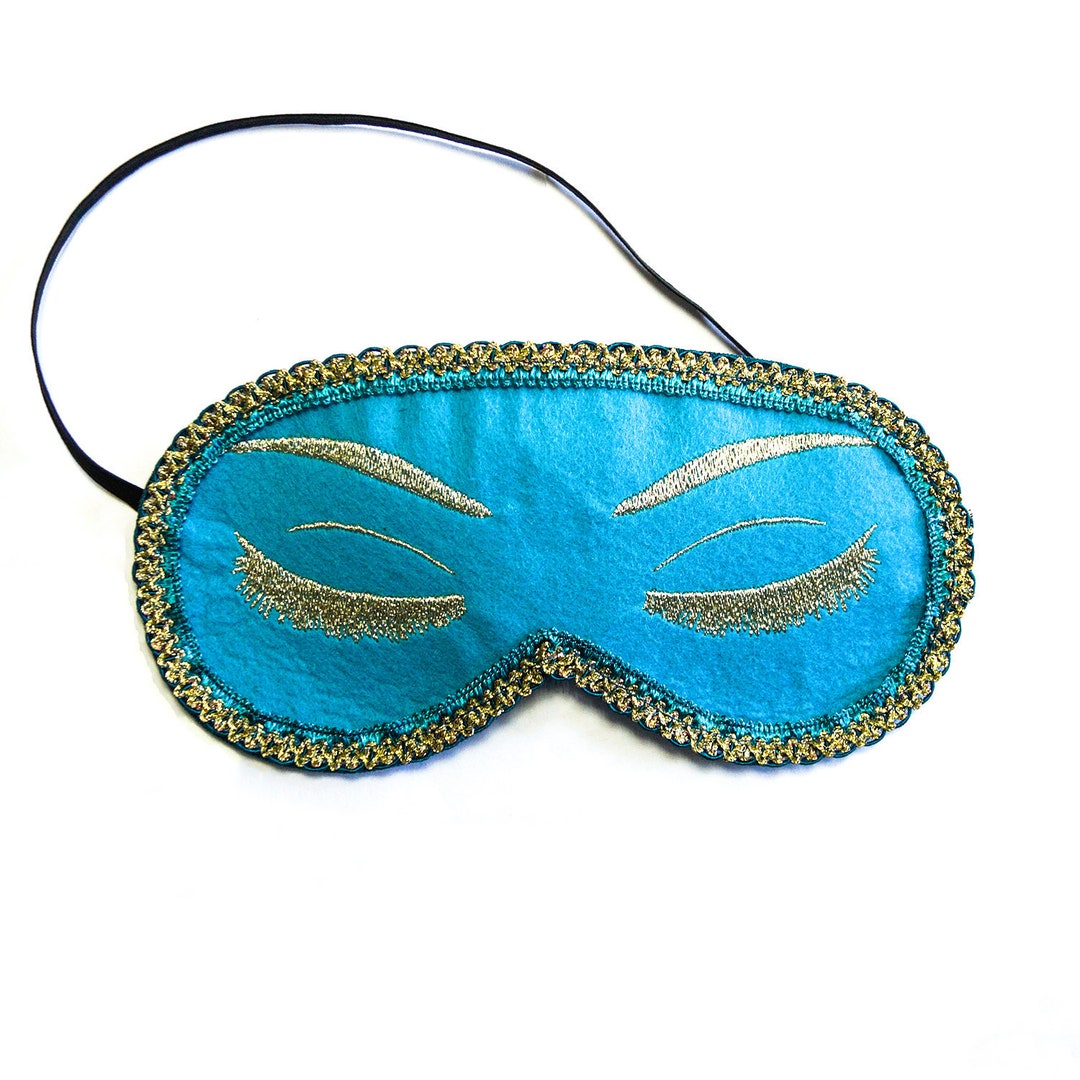 Teal Breakfast at Tiffany's Eye Mask Holly Golightly Sleep Etsy