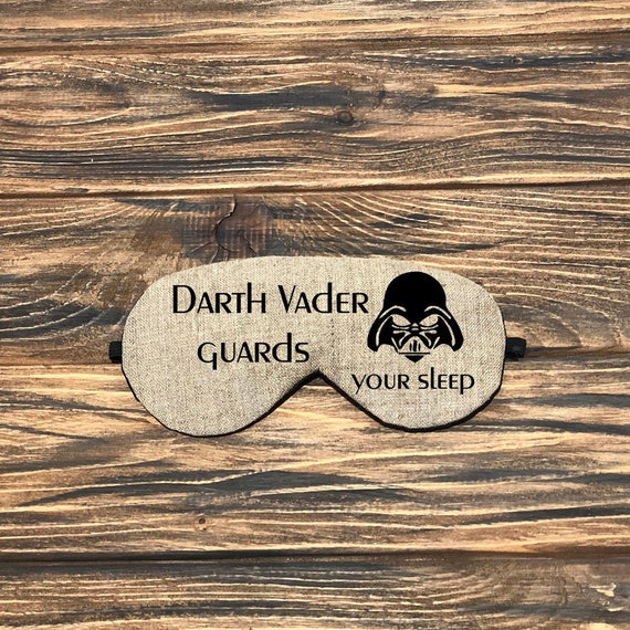 Darth Vader Guards Your Sleep Sleeping Mask. Organic Burlap Etsy
