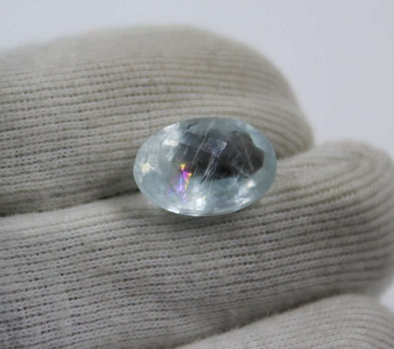 Gemstone Aquamarine Cut Stone,Loose Gemstone Aquamarine Jewelry Making Fire Aquamarine Natural Aquamarine 6.50Cts Aquamarine Gemstone
