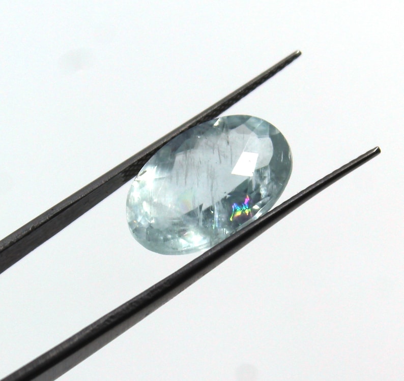 Gemstone Aquamarine Cut Stone,Loose Gemstone Aquamarine Jewelry Making Fire Aquamarine Natural Aquamarine 6.50Cts Aquamarine Gemstone