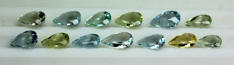Loose Aquamarine For Jewelry Making Aquamarine Cut Stone Pear Shape Aquamarine Gemstone Natural Aquamarine Loose Cut Stone