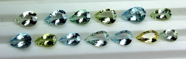 Loose Aquamarine For Jewelry Making Aquamarine Cut Stone Pear Shape Aquamarine Gemstone Natural Aquamarine Loose Cut Stone