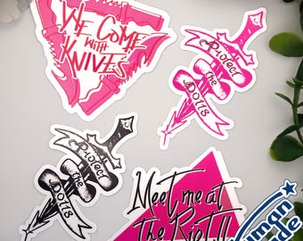 LGBT+ Pride | Protect the Dolls | Pink Triangle | Trans | Queer | 3" Vinyl Sticker