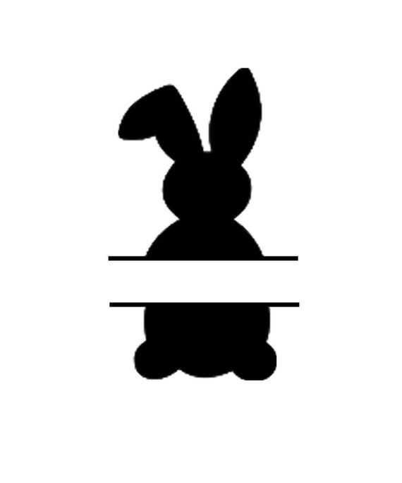 Easter Bunny Split SVG. Digital Download | Etsy
