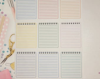 Notebook Paper Fullbox Planner Stickers
