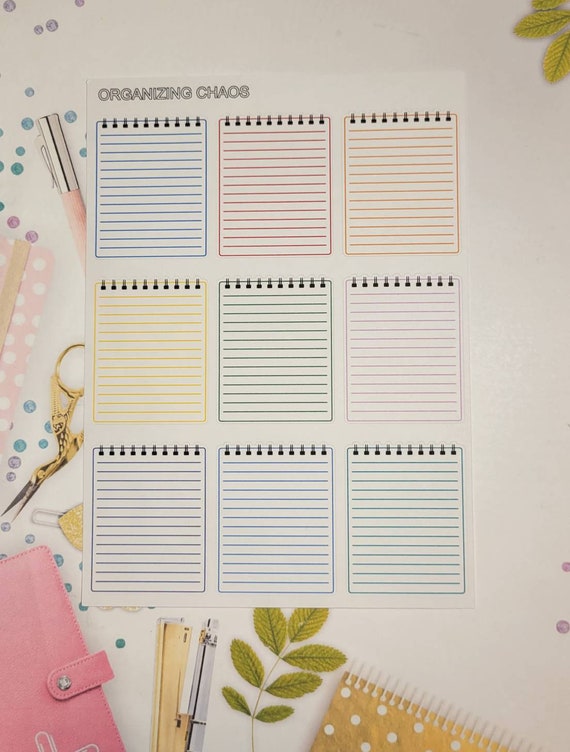 Notebook Paper Fullbox Planner Stickers
