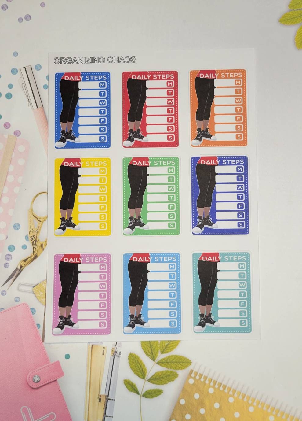 Daily Steps, Steps Tracker, Daily Tracker Planner Stickers - Etsy
