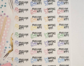 Massage Appointment Planner Stickers